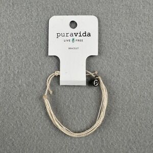 Pura Vida Original Bracelet Unisex O/S Vanilla Cream Waxed String 10BRXX1021